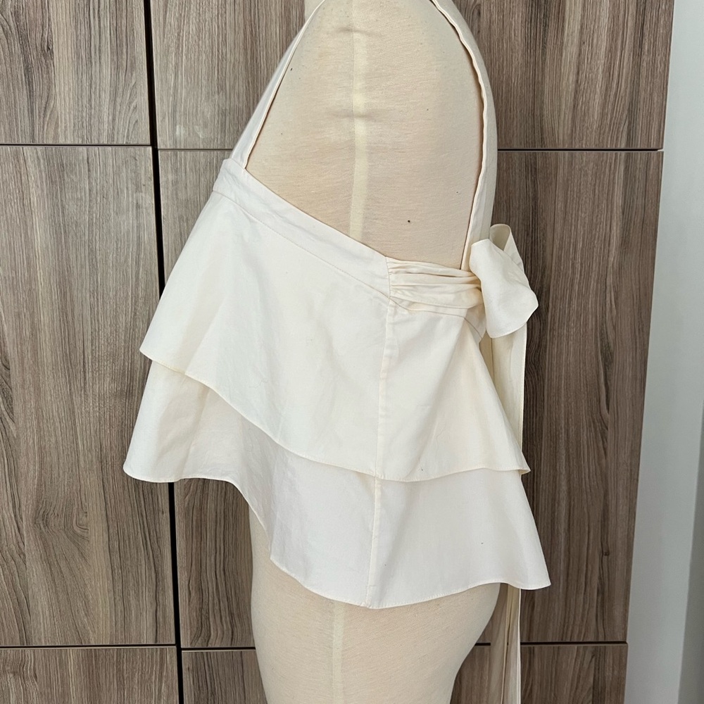 Elegant White Layered Women's Top